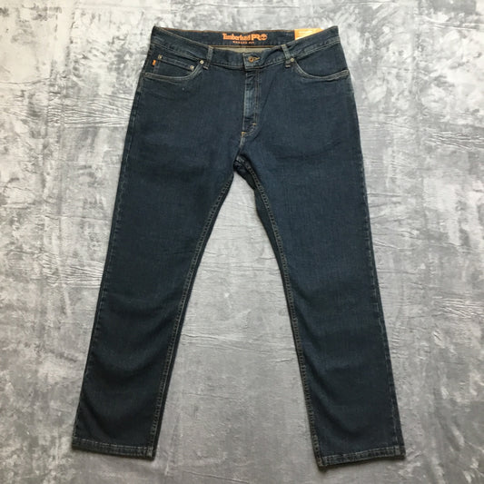 New Timberland PRO Modern Fit Grit-N-Grind Straight Jeans Men's Size 40x32 Blue Denim
