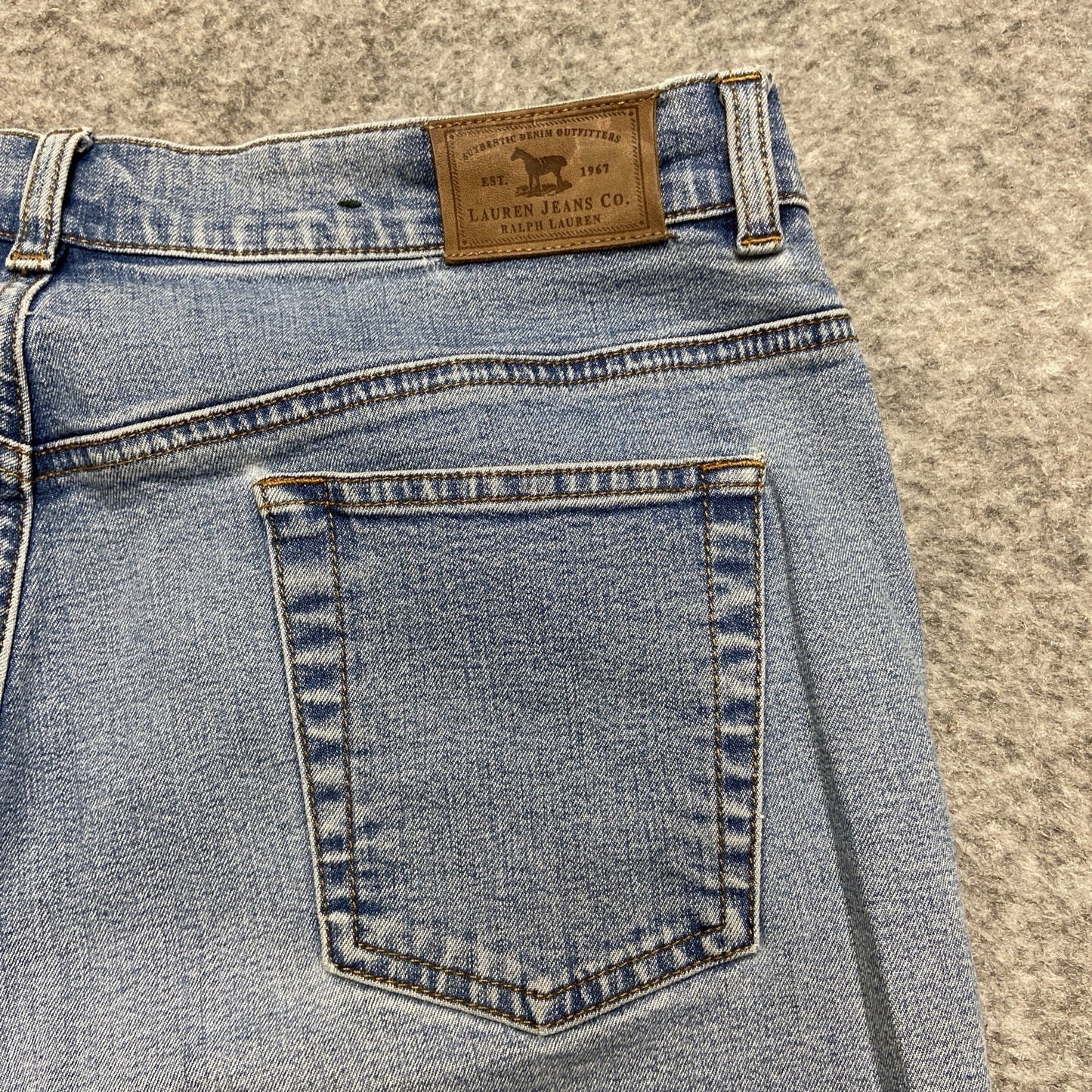 Lauren Ralph Lauren Straight Jeans Women's Size 12 Light Blue Denim LRL