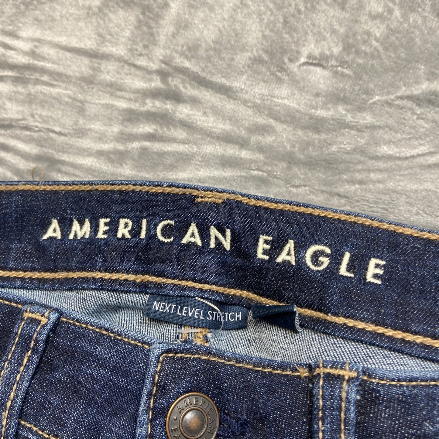 American Eagle Jegging Skinny Jeans Women's Size 4 Long Blue Denim