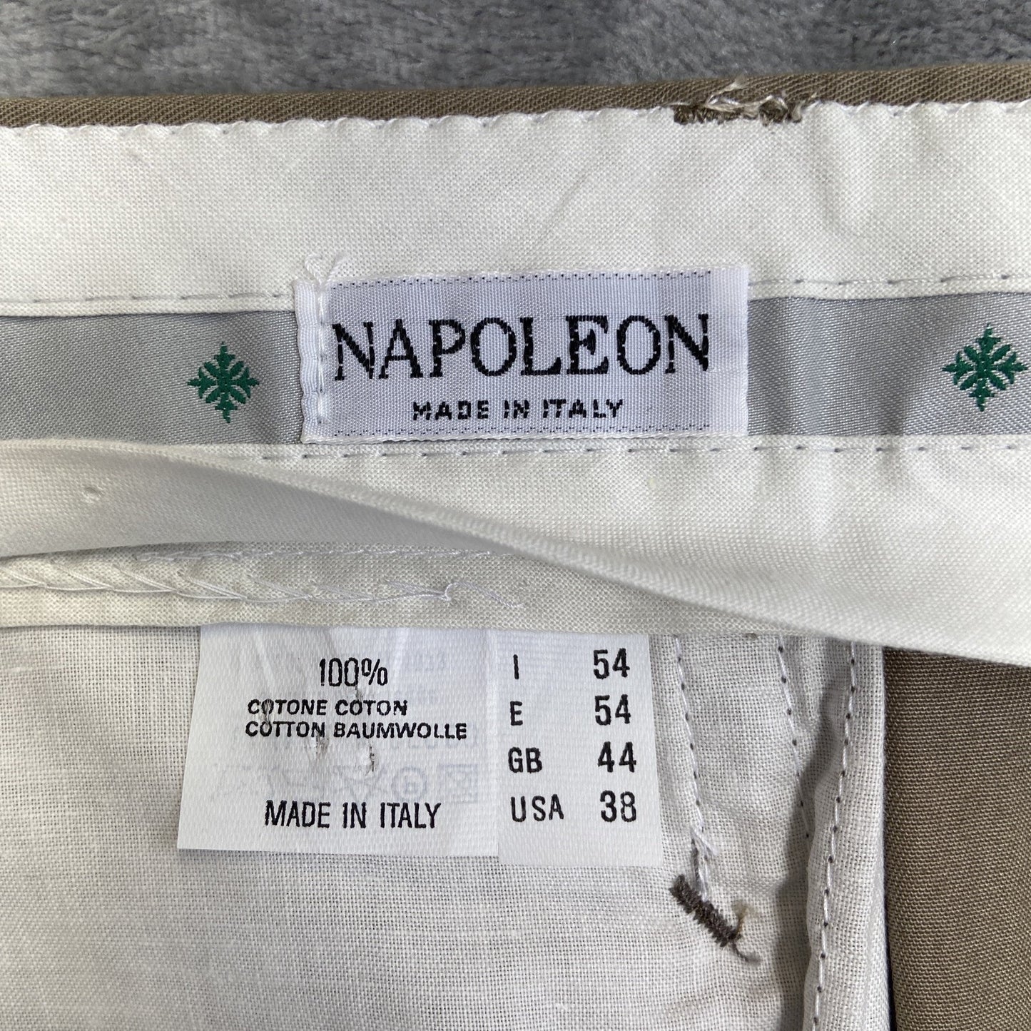 Napoleon Italian Dress Pants Men's Size 54 *US Size 38* Beige