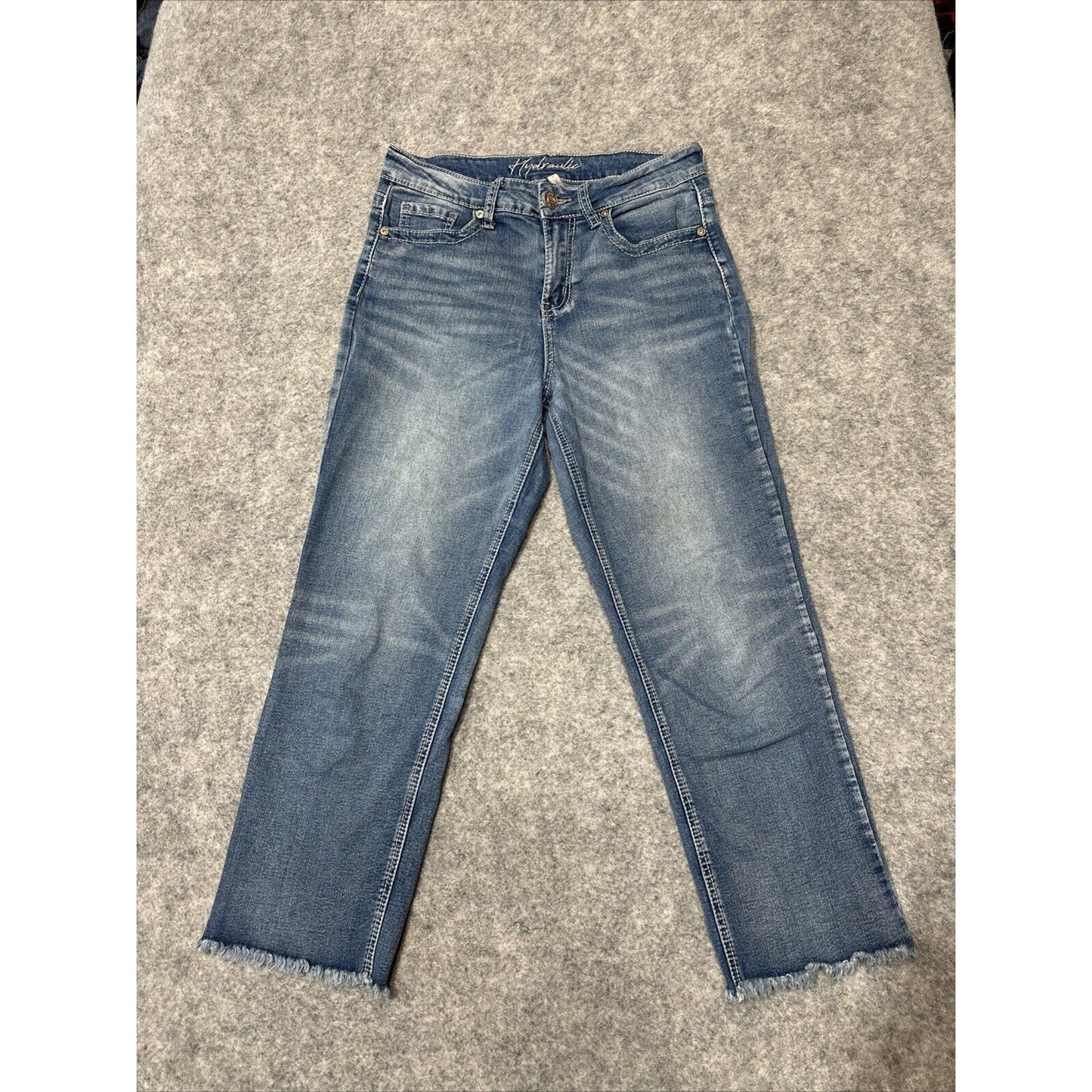 Hydraulic Wedgie High Rise Straight Women's Jeans Size 8 Blue Medium Wash Denim