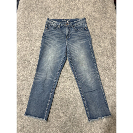 Hydraulic Wedgie High Rise Straight Women's Jeans Size 8 Blue Medium Wash Denim