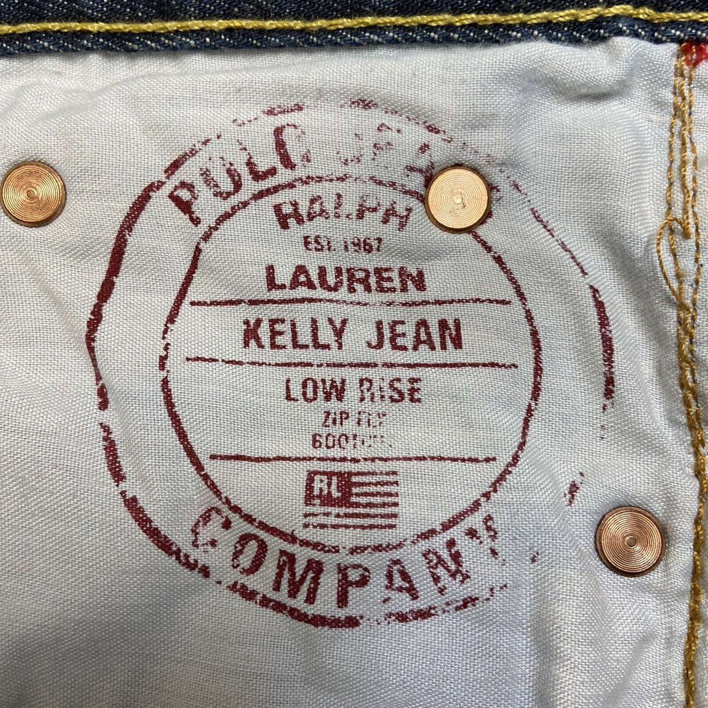 Polo Ralph Lauren Kelly Jean Women's Size 8 Dark Blue Denim Low Rise
