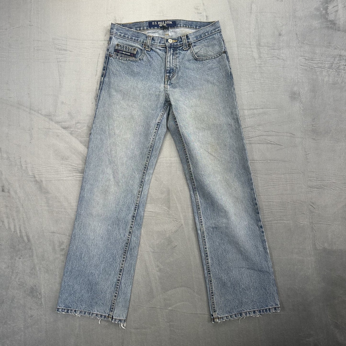 Vintage U.S. Polo Assn. Straight Leg Jeans Men's 30x32 Light Wash Blue