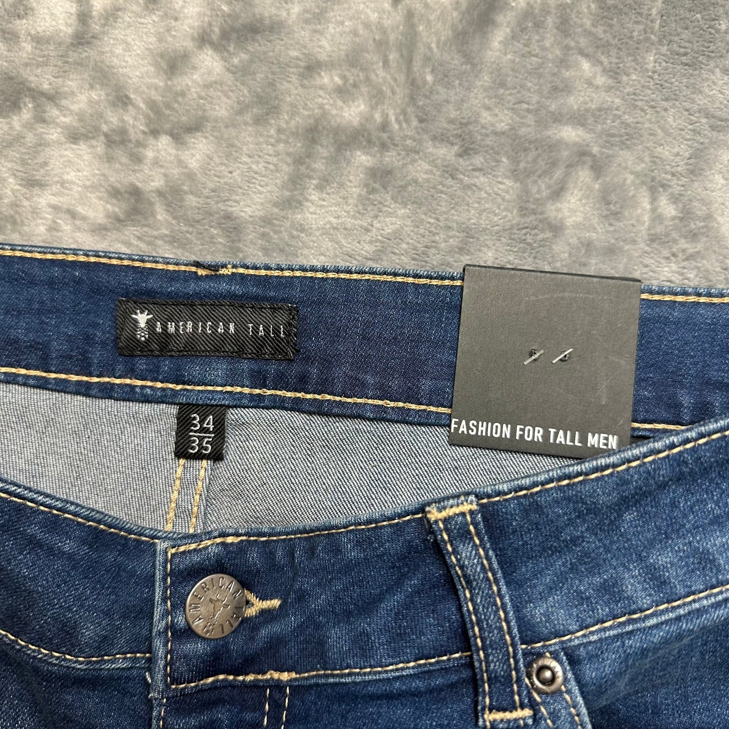 American Tall Skinny Jeans Men's Size 34x35 Blue Denim