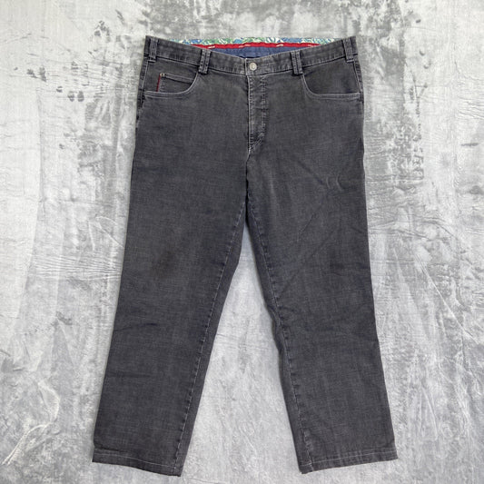 New Meyer Modern Comfort Straight Jeans Men's Size 36x29 Dark Gray Denim
