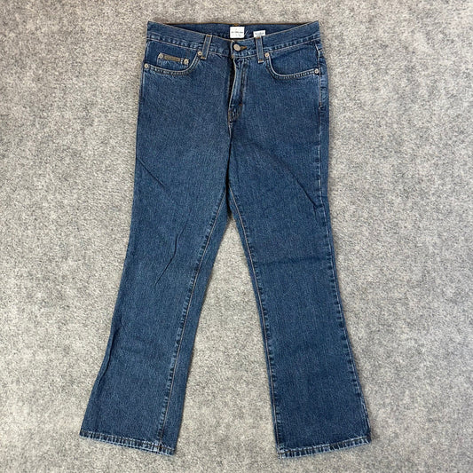 Calvin Klein Flared Jeans Women's Size 7 Blue Denim