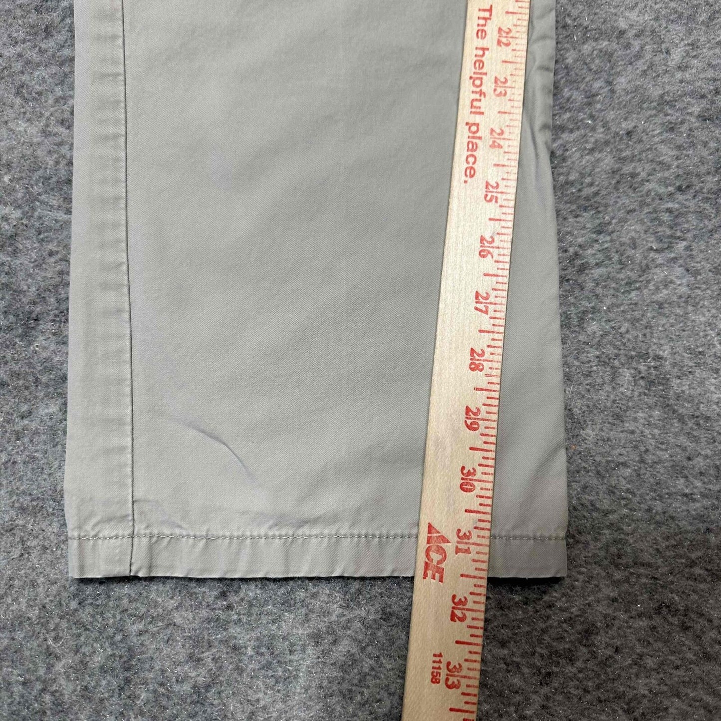 Calvin Klein Men's Front Pockets Slim Fit Chino Pants Size 34x32 Beige Light