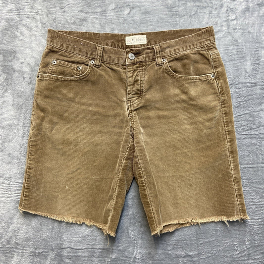 Vintage American Eagle Corduroy Cutoff Shorts Women's Sz 6 Brown