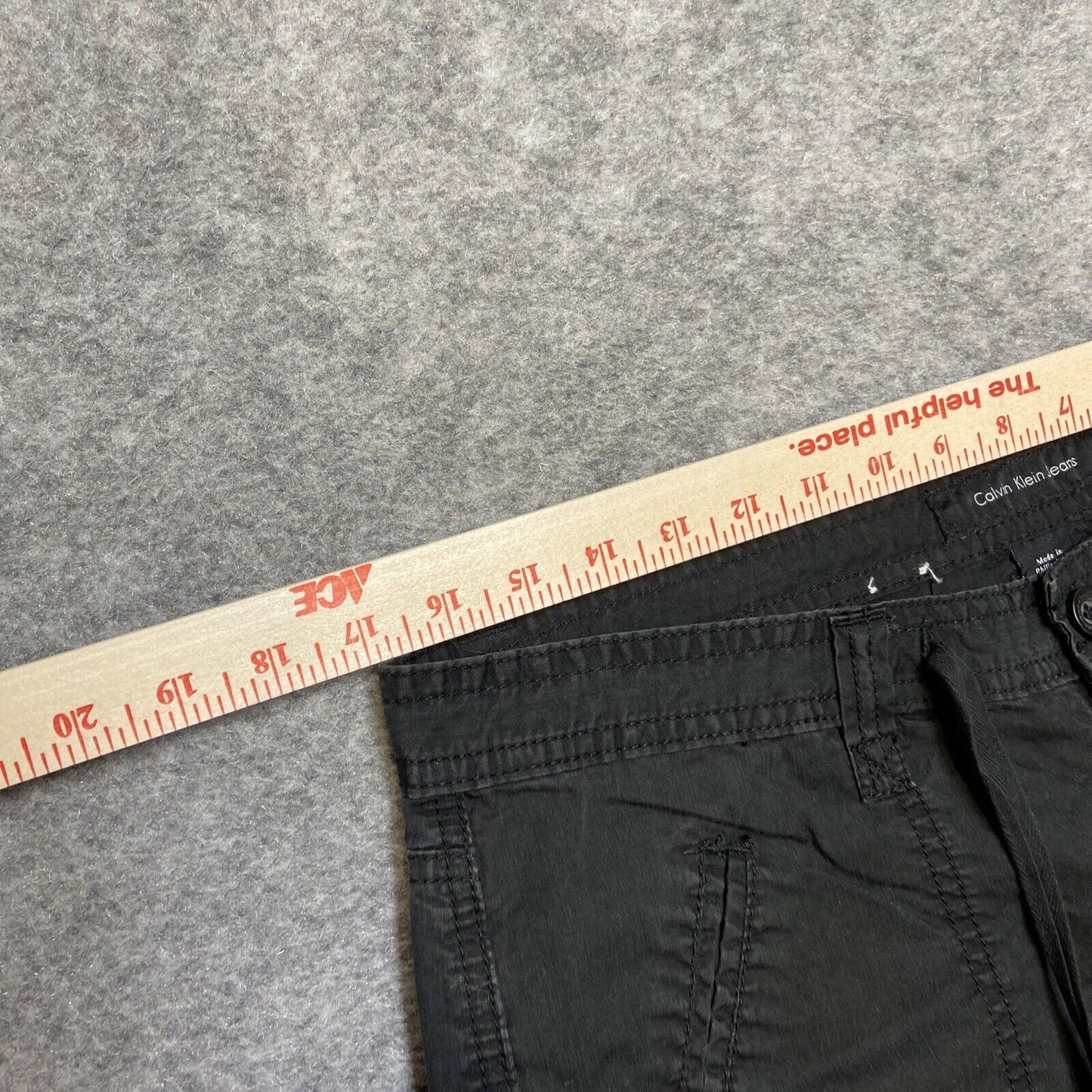 New Calvin Klein Cropped Pants Women's Size 10 Black Drawstring Pants