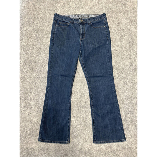 Calvin Klein Shape Women's Jeans Size 31 / 12 Blue Dark Denim