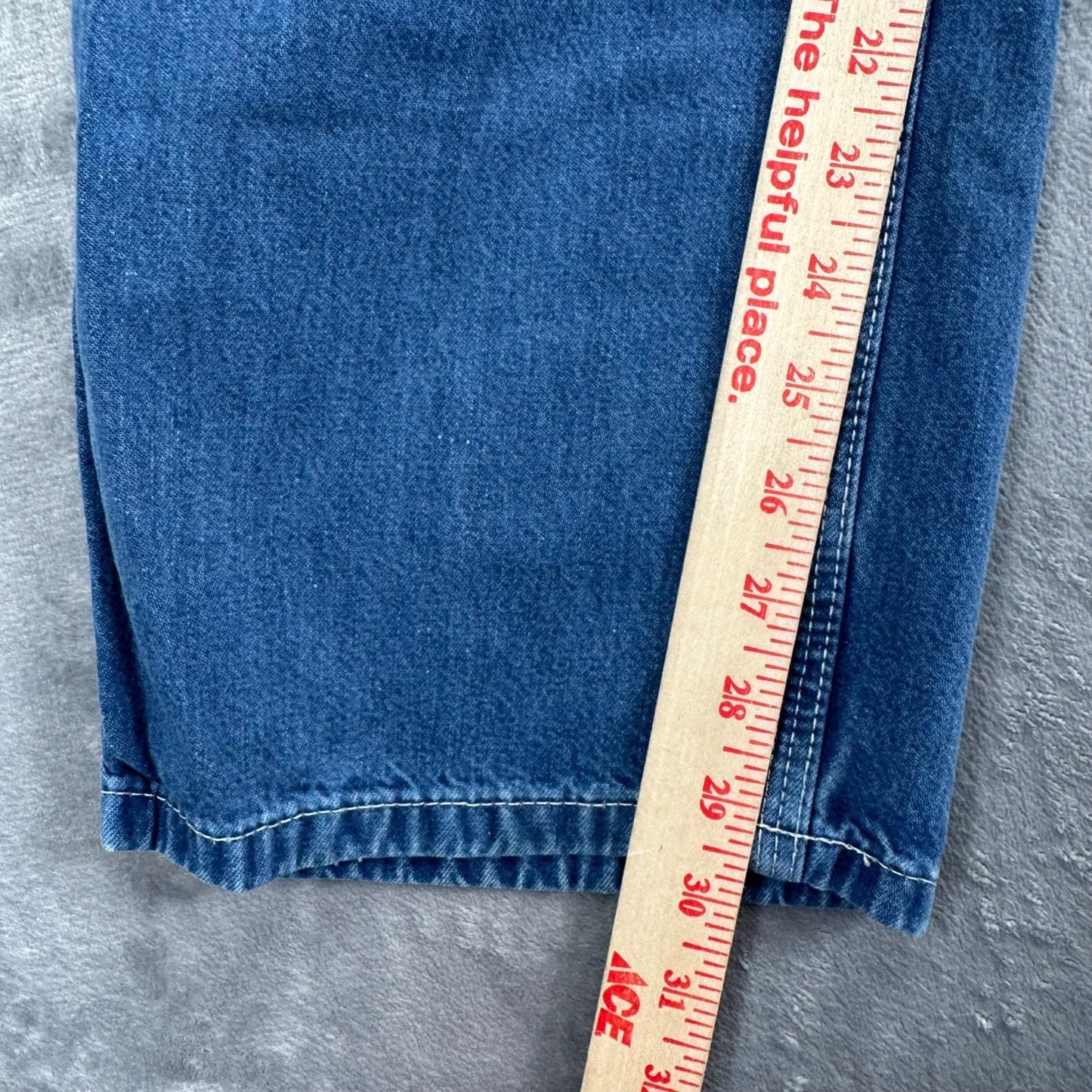 Carhartt Men's Dungaree Fit Straight Jeans 34x30 Blue Denim #2026