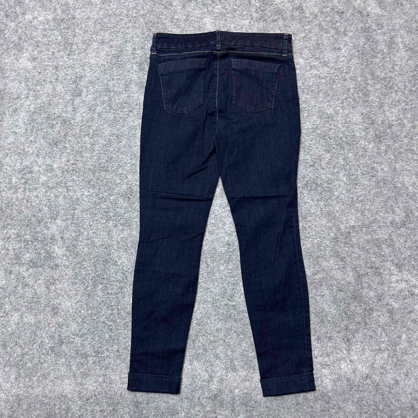New J Brand Anja Women's Cuffed Skinny Jeans Size 27 Blue Dark Wash Denim