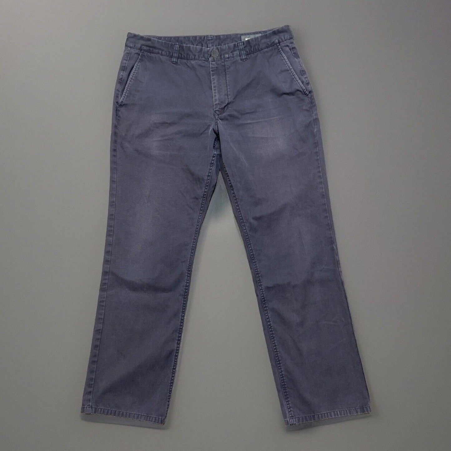 Bonobos Straight Chino Pants Men's Size 35x32 Dark Blue Pants *Bleach Mark*