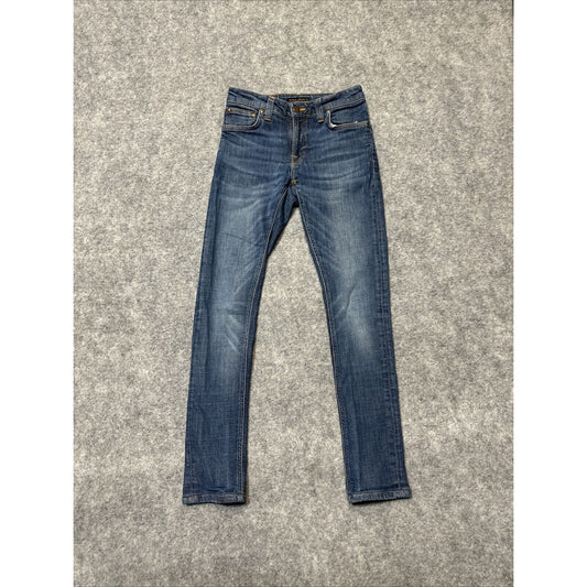 Nudie Jeans Women's Skinny Jeans Size 26 Blue Medium Wash Denim