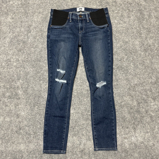 Paige Verdugo Ankle Women's Jeans Size 28 Blue Dark Wash Denim