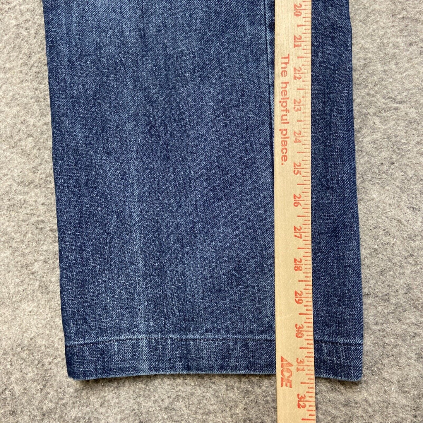 Orvis Straight Jeans Men's Size 42 Blue Dark Wash Denim 100% Cotton Pants
