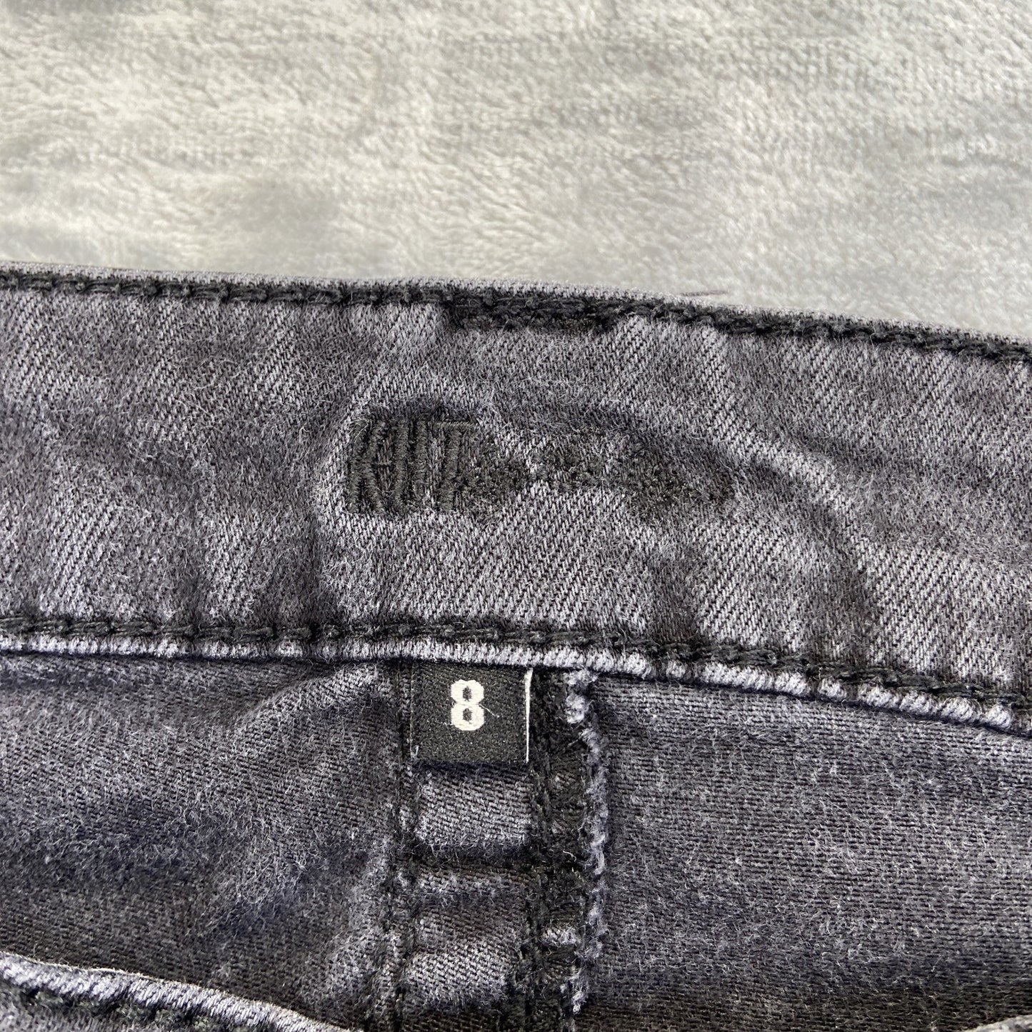 KUT From The Kloth Natalie High Rise Bootcut Jeans Women's Size 8 Black