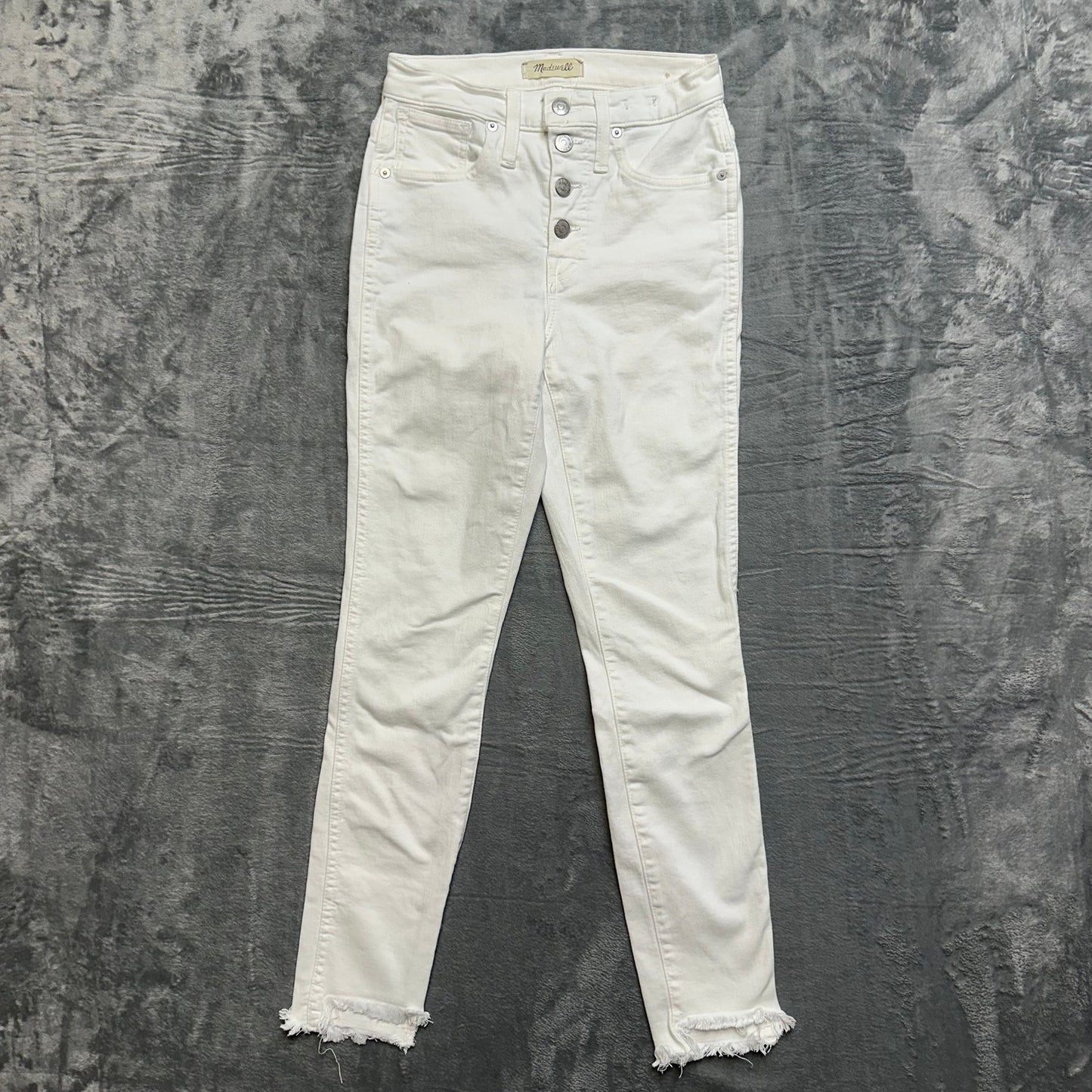 Madewell 10” High Rise Skinny Jeans Women’s Size 24 White