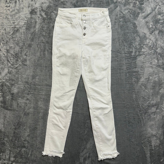 Madewell 10” High Rise Skinny Jeans Women’s Size 24 White