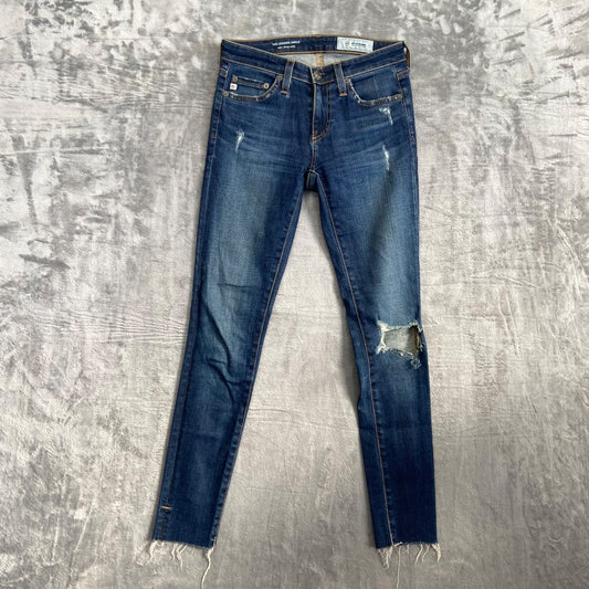 AG Adriano Goldschmied Women's Super Skinny Ankle Jeans 24R Blue