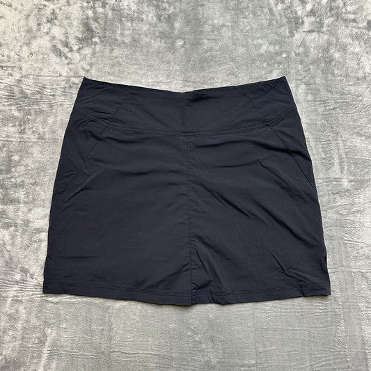 Royal Robbin Stretch Tennis Golf Skort Skirt Women's Size 16 Black Stretch