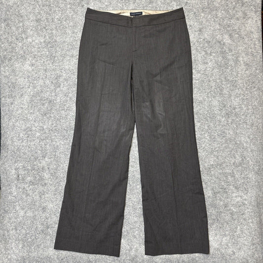 Banana Republic Stretch Wool Trousers Dress Pants Women's Size 10 Brown Pants