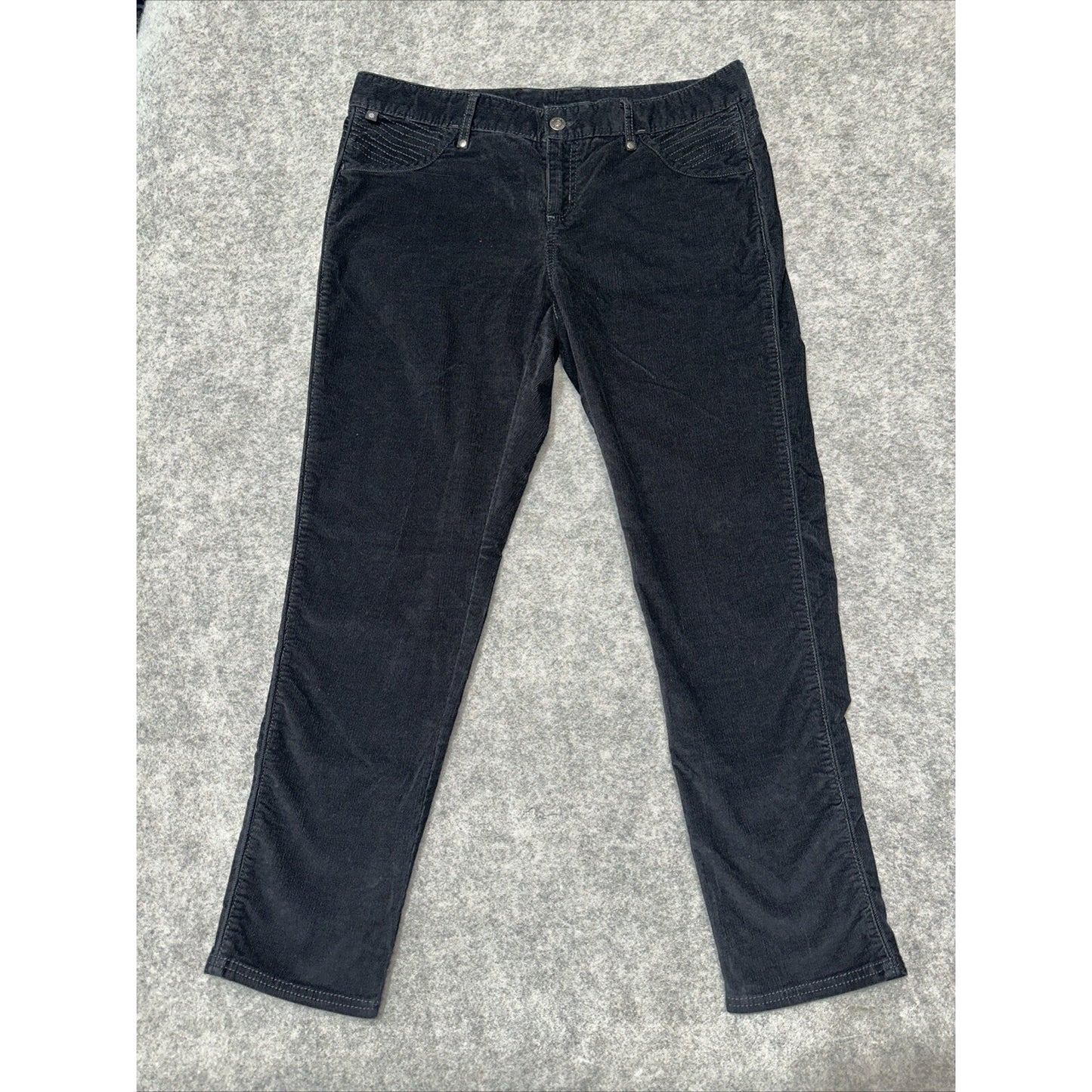 Athleta Women's Skinny Corduroy Pants Size 14 Black Pants
