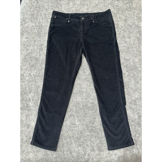 Athleta Women's Skinny Corduroy Pants Size 14 Black Pants