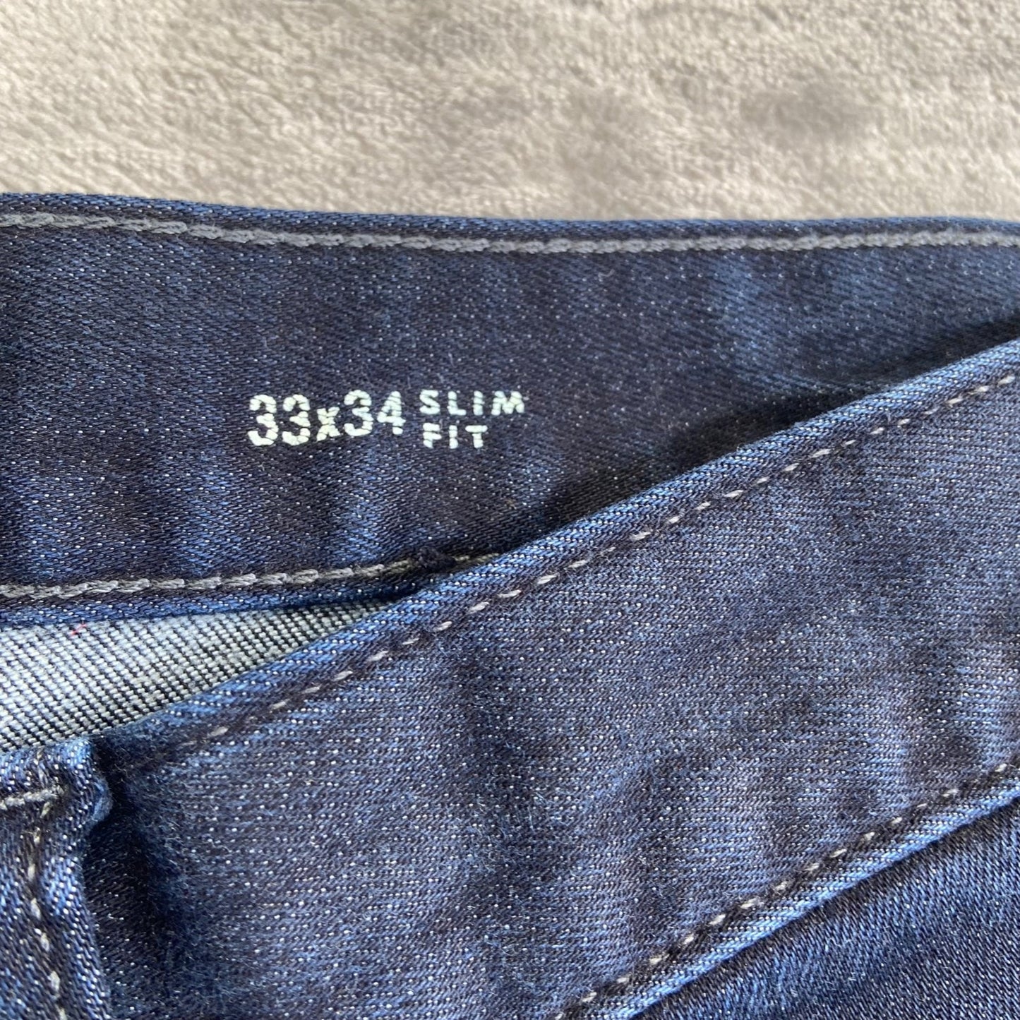 Banana Republic Traveler Slim Fit Men's Jeans 33x34 Dark Blue Denim