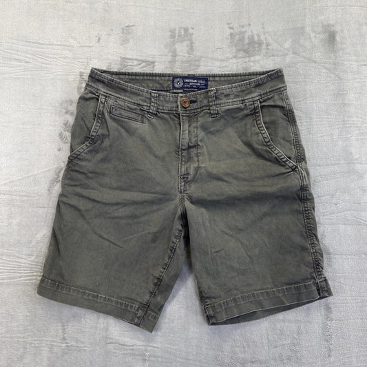American Eagle Active Flex Chino Shorts Men's Size 31 Dark Gray Shorts