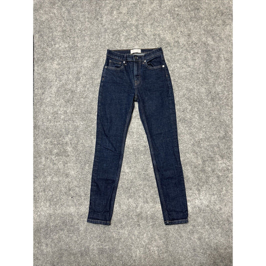Everlane Women's Skinny Jeans Size 26 Blue Dark Wash Denim