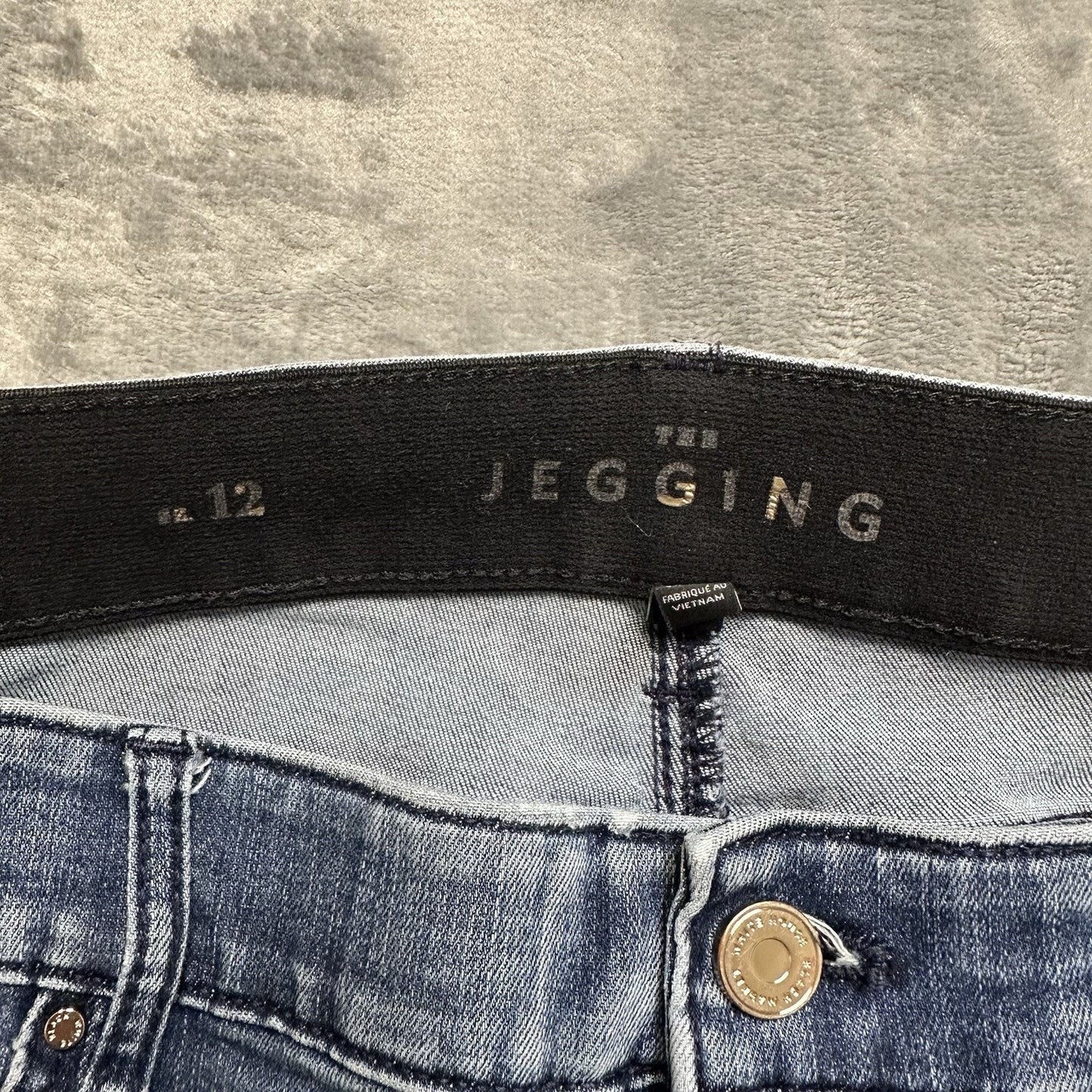New White House Black Market The Jegging Women's Sz 12 Blue Denim
