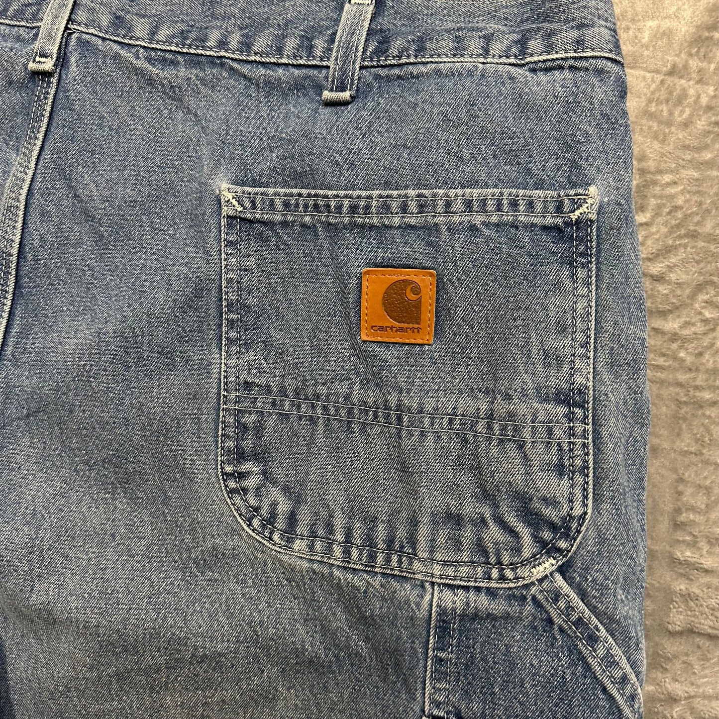 Carhartt Loose Original Fit Jeans Men's Size 42x32 Blue Denim