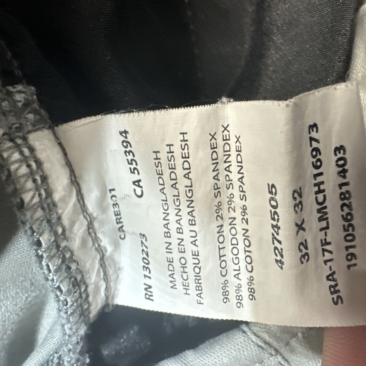 LEE Xtreme Comfort Chino Pants Men's Size 32x32 Gray Chinos