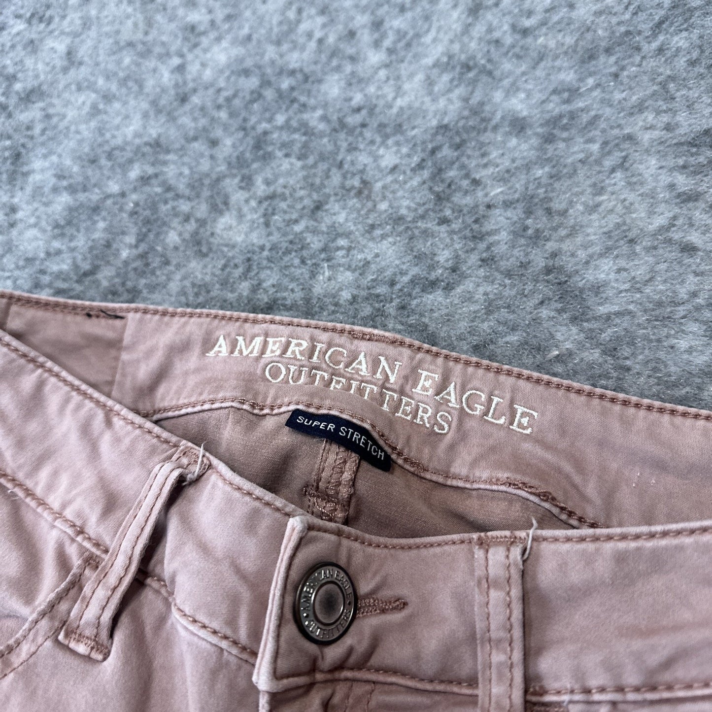 American Eagle Super Stretch Jegging Womens Size 0R Pink Denim