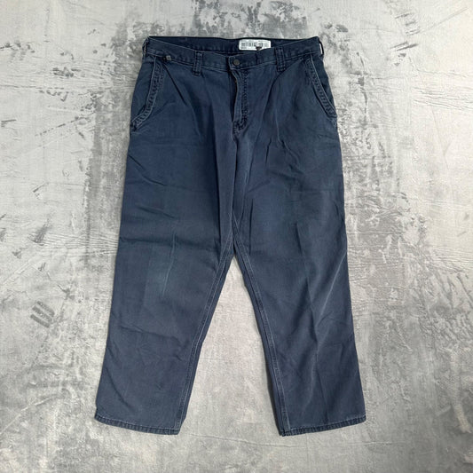 Carhartt FR Men's Straight Pants 36x30 Dark Blue Work Pants Flame Resistant