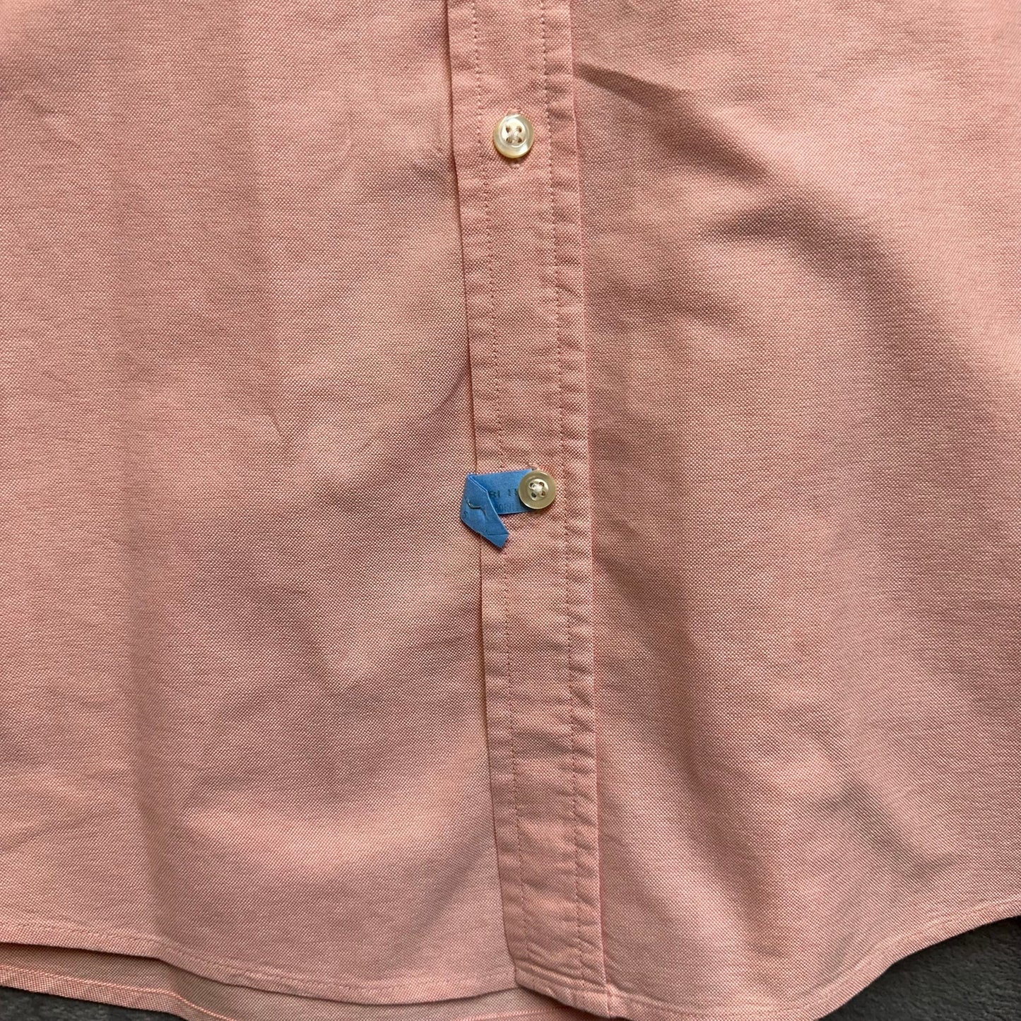 New Boston Common Button Up Short Sleeve Shirt Men's Size L Pink