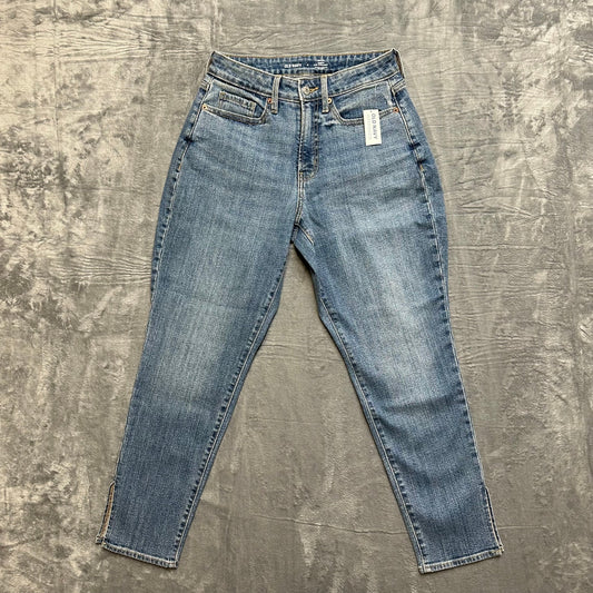 Old Navy High Rise Curvy O.G. Straight Jeans Women's Sz 4 Blue Denim Medium Wash