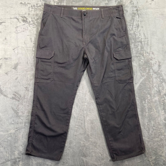 Lee Men's Extreme Comfort Cargo Pants 42x30 Gray