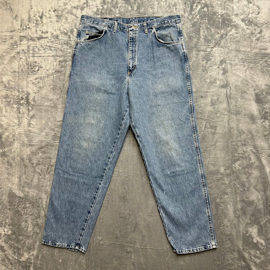 Vintage Wrangler Silver Edition Jeans Men's Size 37x31 Blue Denim