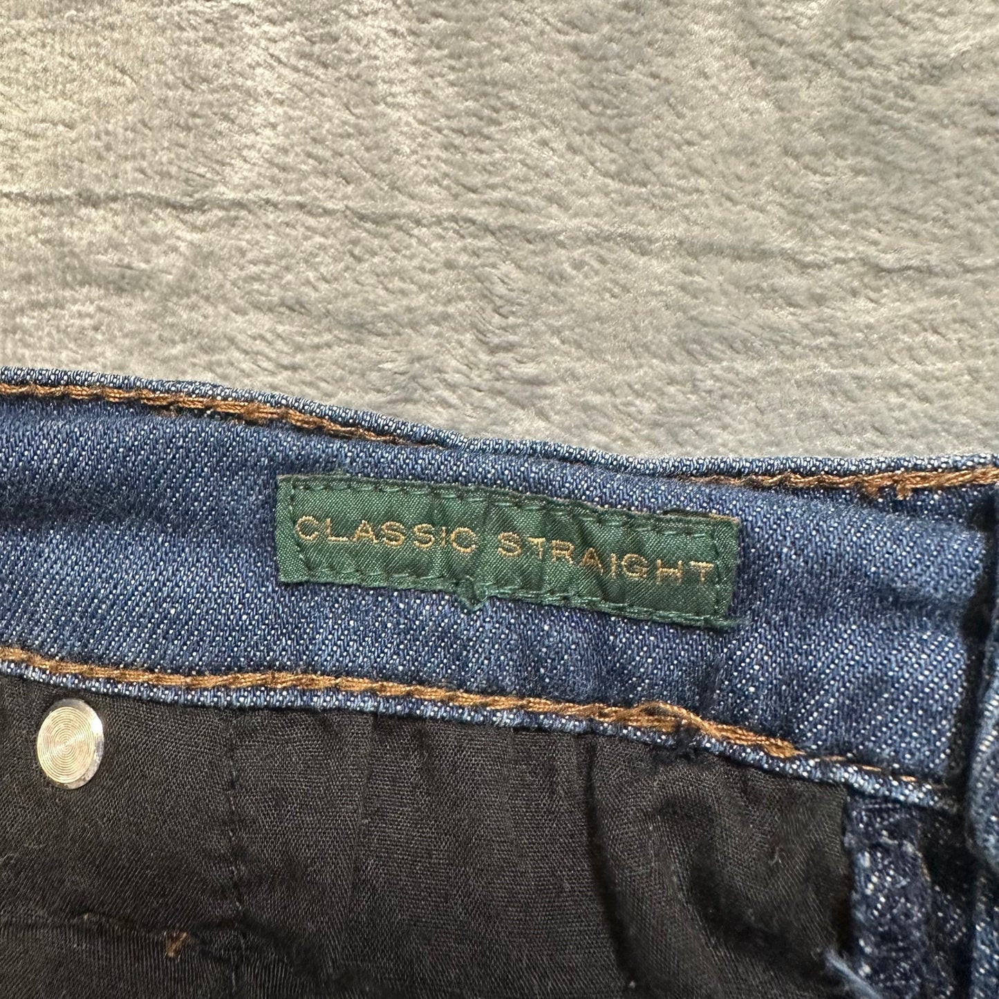 Lauren Jeans Co. Straight Jeans Women's Size 16 Blue Denim