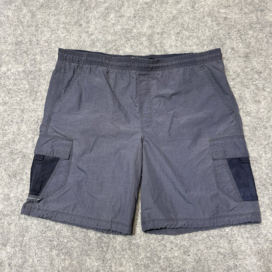 Speedo Men's Lined Swim Shorts Size L Gray Light Wash Shorts