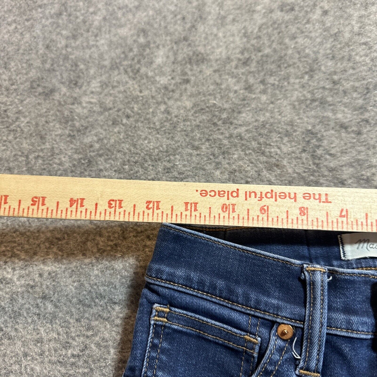 Madewell 9" High Rise Skinny Jeans Womens Size 23 Dark Blue Denim