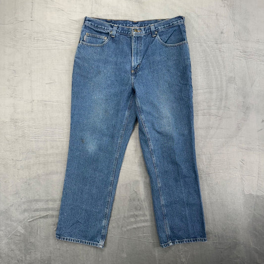 Carhartt Men's Relaxed Fit Straight Jeans 36x30 Blue Denim #2014