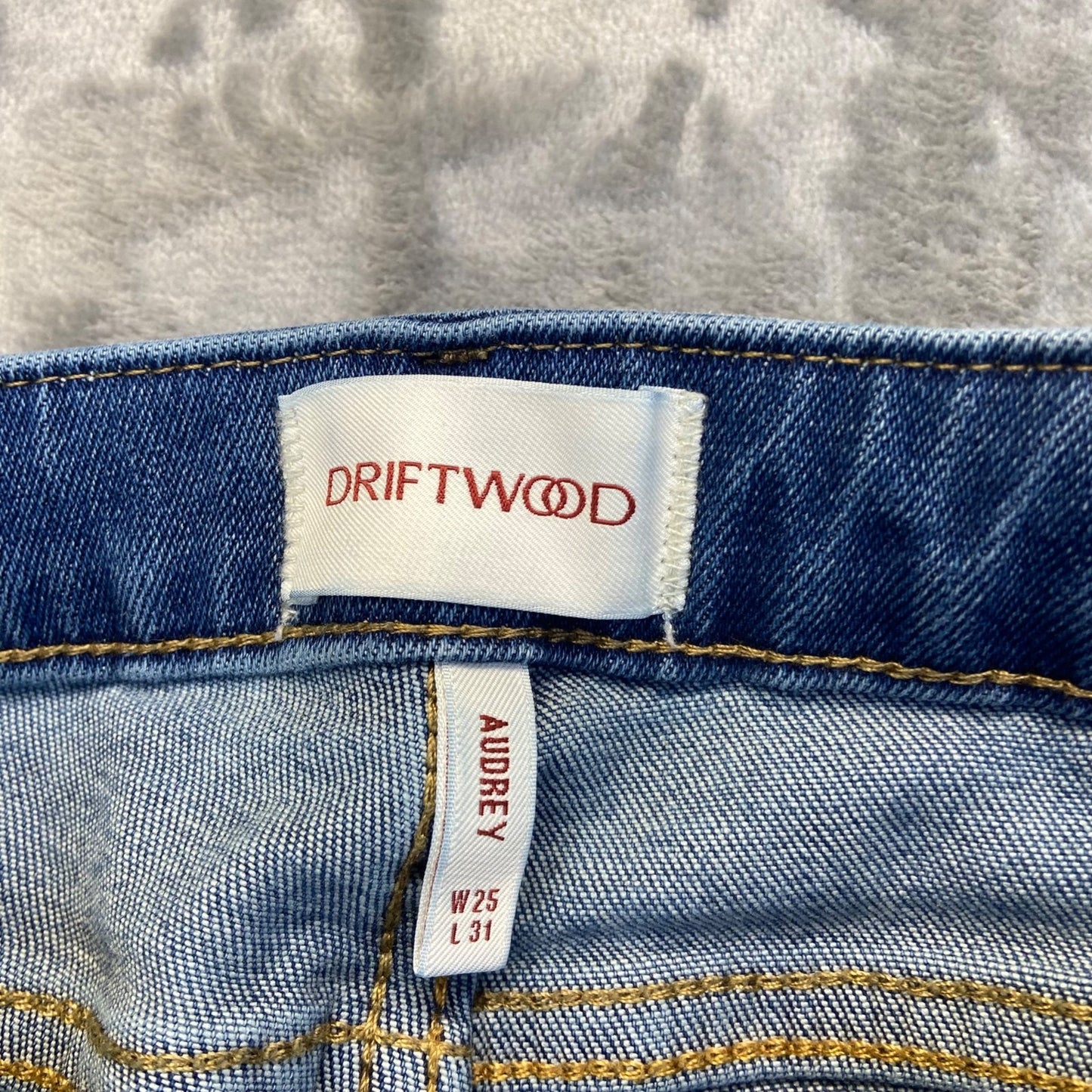 Driftwood Women's Audrey Skinny Jeans Size 25 Light Blue Denim