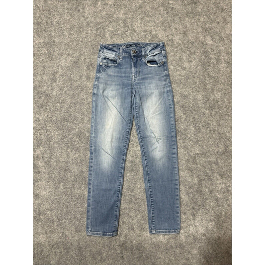 American Eagle Next Level Stretch Women's Skinny Jeans Size 2 Blue Light Wash