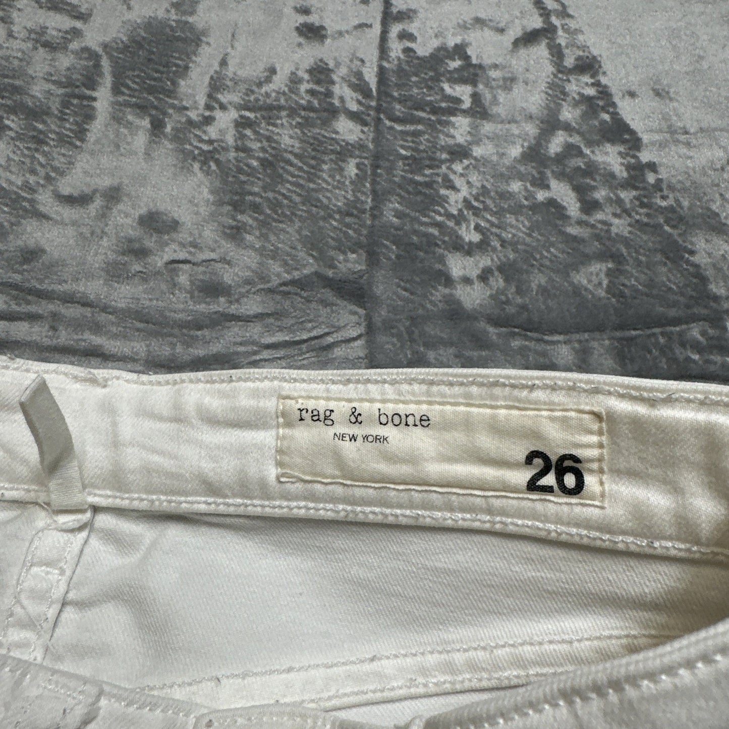 Rag & Bone Nina High Rise Ankle Flare Jeans Women's Size 26 White