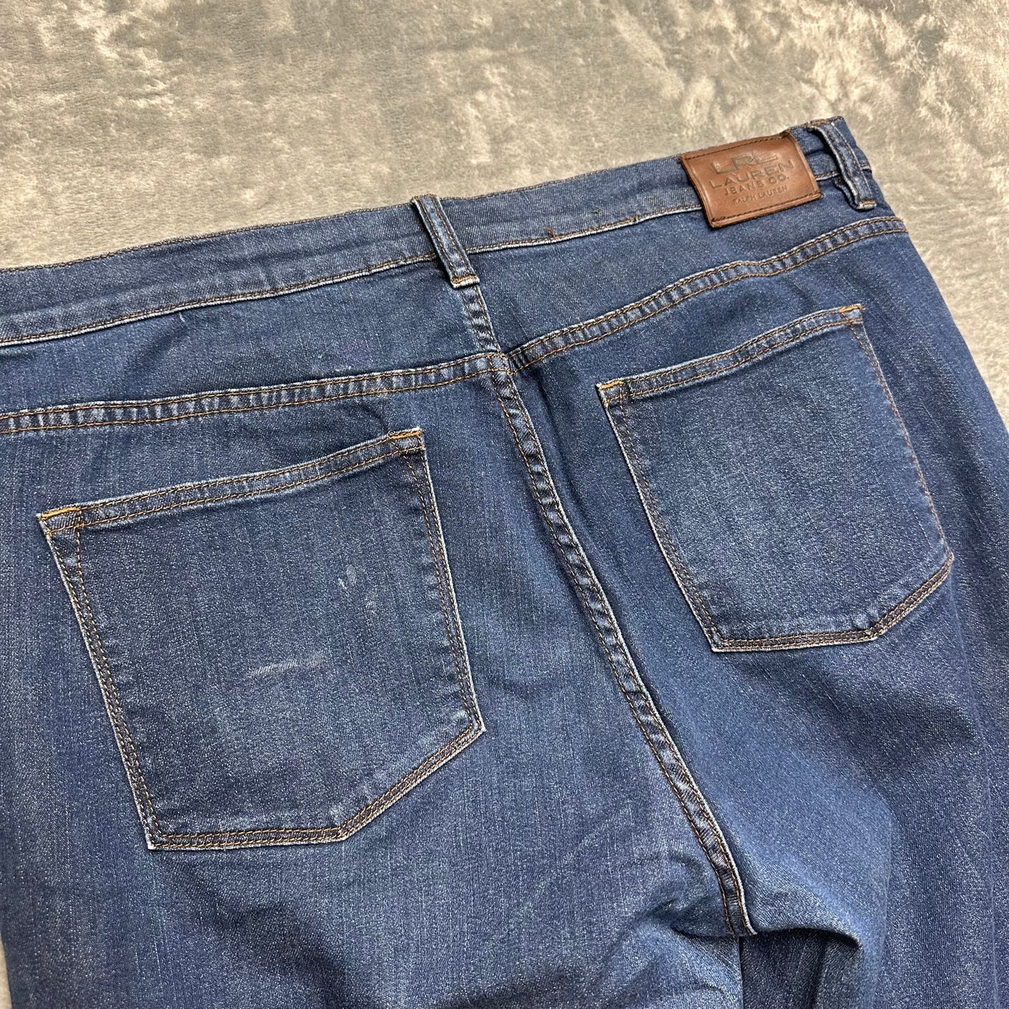 Lauren Jeans Co. Straight Jeans Women's Size 16 Blue Denim
