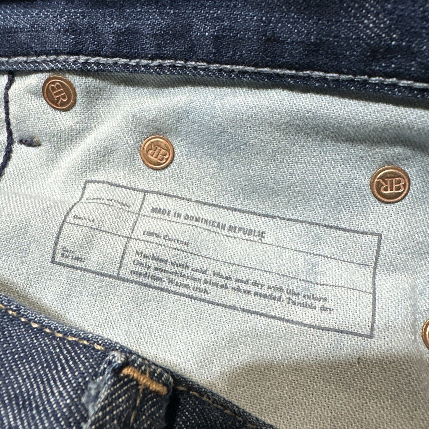 Banana Republic Men's Distressed Straight Jeans Size 28 Blue Dark Wash Denim